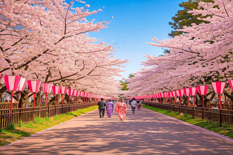 Cherry Blossom Festival In Japan