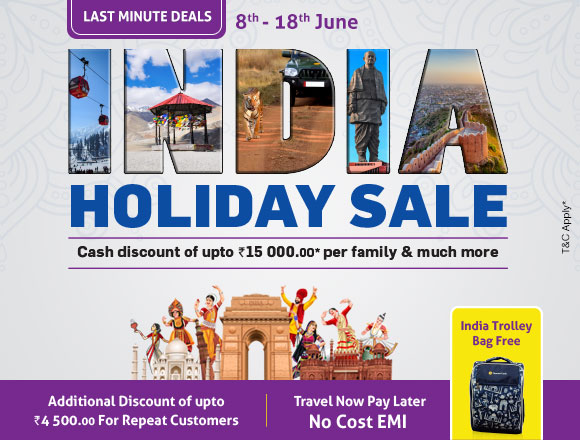 India Holiday Festival Sale - Buy One Get One Free Offers on Tour Packages